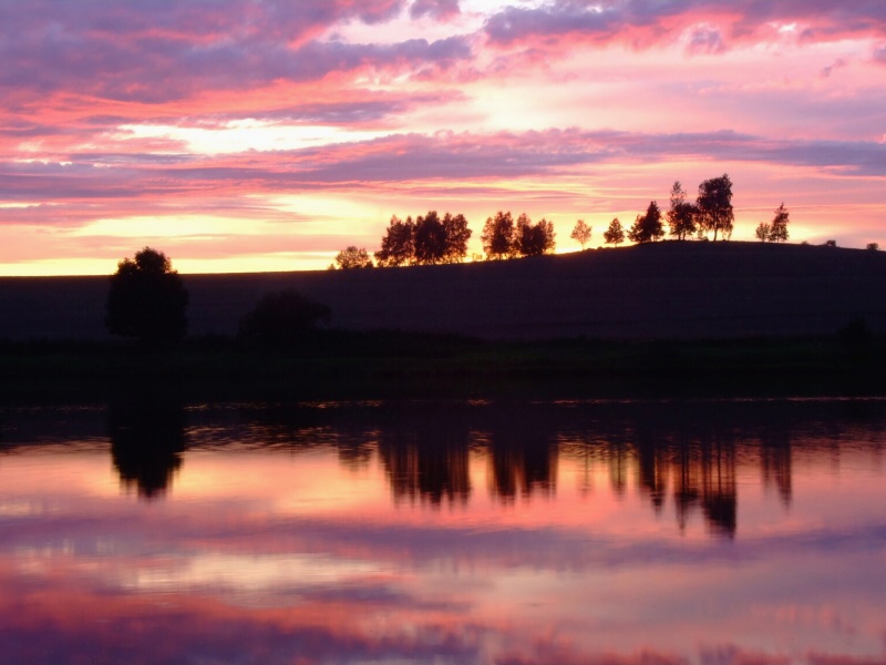 soumrak nad Komorníkem